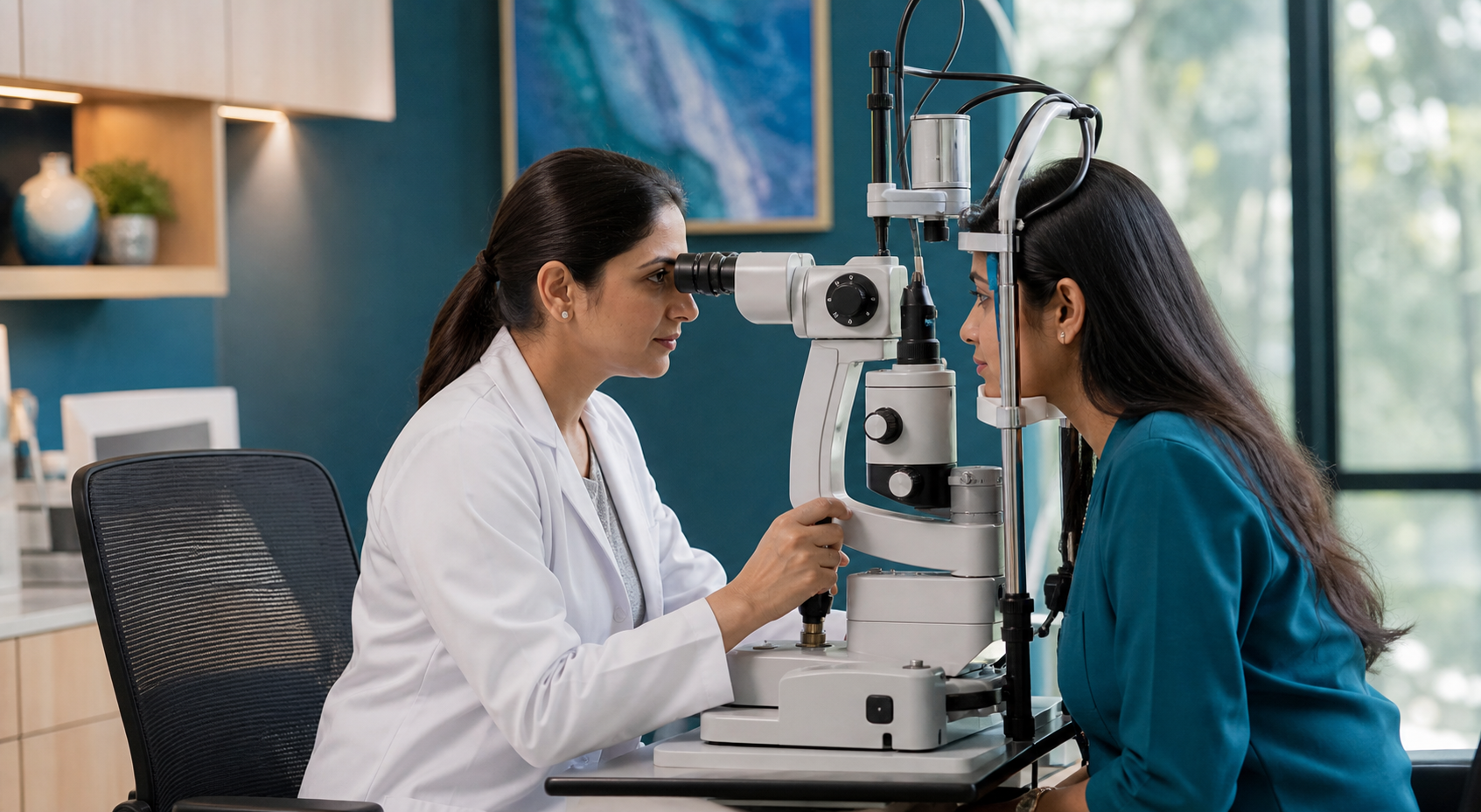 Slit Lamp Biomicroscope used for eye-care assessment